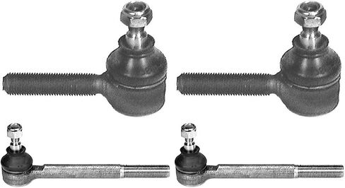 Steering Tie Rod End, Tie Rods Inner and Outer Complete Kit Tie Rod End 4PC for Mercedes-Benz 240D 1983 for Mercedes-Benz 300CD 1985 1984 1983 for Mercedes-Benz 300D 1985 1984 1983 in Saudi Arabia
