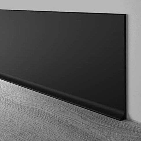 PRO FLEX Black Vinyl Wall Base 6 inch X 40 ft – Super Strong Peel and Stick Adhesive – Ideal Molding/Baseboard Trim for Living room, Kitchen, Office and More – Durable & Flexible Vinyl Floor Base in Kuwait