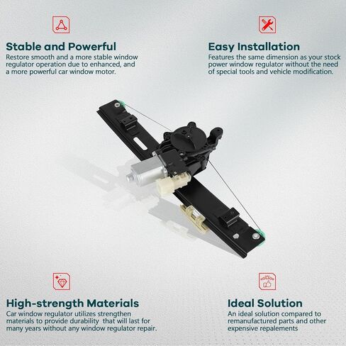 FINDAUTO Power Window Regulator with Motor Fit for 2012-2018 for Ford for Focus Rear Left in Saudi Arabia