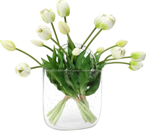 Artificial Latex Tulips Flowers, 15 Pcs Real Touch for Home, Garden, Wedding, Party & Festival Decorations, DIY Flower Arrangements, Rose Red in Saudi Arabia