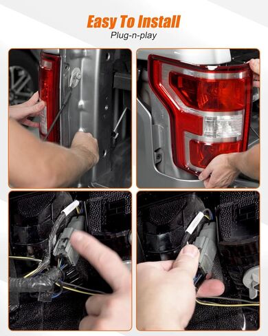 6-Pin Rear Tail Light Lamp Connector Wire Fit for Ford F-150 2016-2020, Pigtail Plug Wiring Harness Replace 33472-0606 in Saudi Arabia