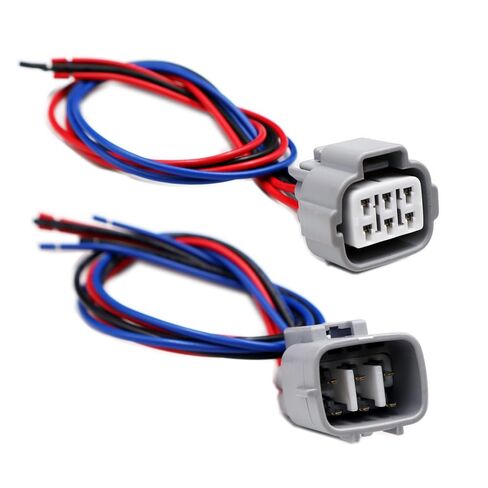 Male and Femail 6 Pin Headlights Connector Compatible with Toyota Camry 2018-2019 81150-06C40, 81110-06C40 Pigtail Plug Harness Wire in Saudi Arabia