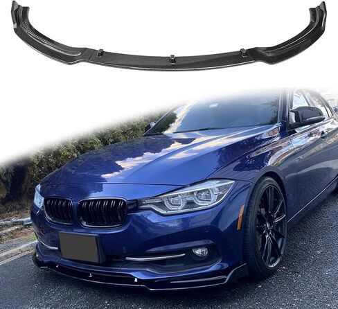 3PCS Front Bumper Lip Splitter Spoiler for 2013-2018 BMW F30 3 Series 323i 325i 325xi 328i 328i xDrive Air Dam Front Splitter Body Kit (Carbon Fiber) in Kuwait