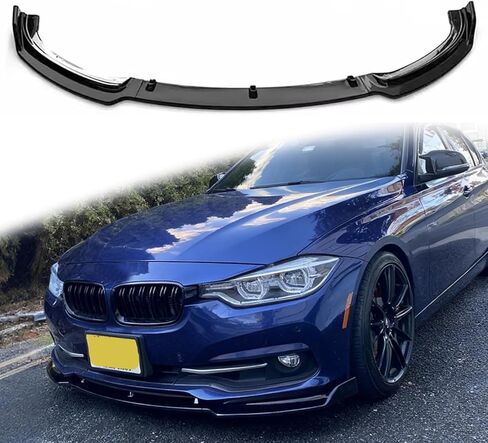 3 قطع ممتص الصدمات الأمامي للسيارة 2013-2018 BMW F30 3 Series 323i 325i 325xi 328i 328i xDrive طقم جسم مقسم أمامي لسد الهواء (ألياف الكربون) in Saudi Arabia