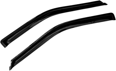 Smoked Out-Channel Window Vent Guard Rain Visors for 2015-2024 Ford F-150 Regular Cab Only in Saudi Arabia