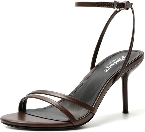 RIBONGZ High Heels for Women Kitten Heeled Sandals with Ankle Strap Round Open Toe Strappy Stiletto Heels Comfort Summer Wedding Party Evening Prom Daily Dressy Shoes in Saudi Arabia