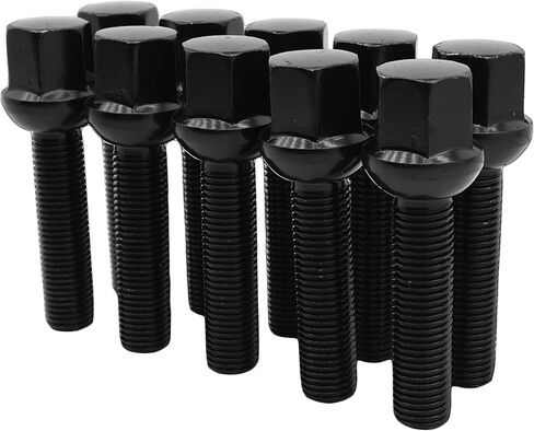 Venum wheel accessories 10 Pc 60 mm Ball Seat Lug Bolts M14x1.5 Extended Shank Length Radius Works with Volkswagen Audi Mercedes Benz Porsche Vehicle W/Factory Wheels in Kuwait