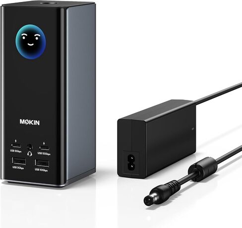 USB C Adapters for MacBook Pro/Air,Mac Dongle with 3 USB Port,USB C to HDMI, USB C to RJ45 Ethernet,MOKiN 9 in 1 USB C to HDMI Adapter,100W Pd Charging, USB C to SD/TF Card Reader USB C Hub in Saudi Arabia