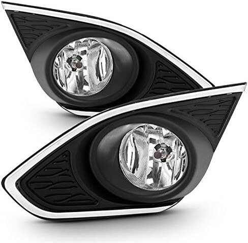 AKKON - For 13-15 Chevy Spark M300 Chrome Bezel Bumper Driving Fog Light Lamp W/Switch in Saudi Arabia