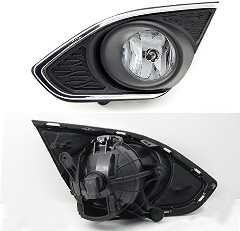 AKKON - For 13-15 Chevy Spark M300 Chrome Bezel Bumper Driving Fog Light Lamp W/Switch in Saudi Arabia