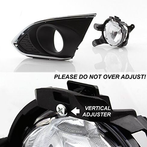 AKKON - For 13-15 Chevy Spark M300 Chrome Bezel Bumper Driving Fog Light Lamp W/Switch in Saudi Arabia