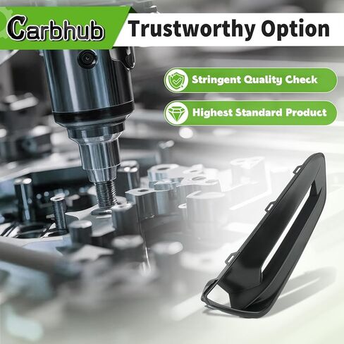 Carbhub Front Bumper Fog Lamp Bezel Light Cover Left Driver Fit for 2018-2020 Honda Accord Replace 71107TVAA10, HO1038140 in Saudi Arabia