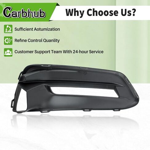 Carbhub Front Bumper Fog Lamp Bezel Light Cover Left Driver Fit for 2018-2020 Honda Accord Replace 71107TVAA10, HO1038140 in Saudi Arabia
