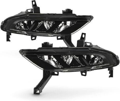 AKKON - Fits 2016 2017 2018 Maxima [Halogen Type] Fog Lights Driving Lamp Pair w/Wiring Harness Switch Accessories in Kuwait