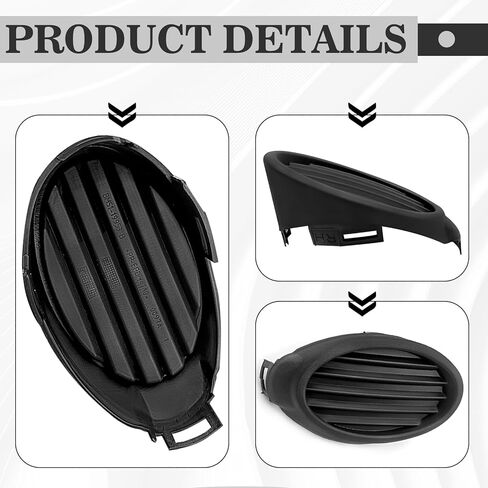 Front Fog Light Lamp Cover RH Right Passenger Side Compatible with Fd Focus 2012 2013 2014 Right Passenger RH fog light lamp cover Replace OE Number CP9Z17B814A in Saudi Arabia