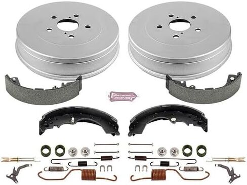 Power Stop KOE15412DK Autospecialty Rear Replacement Brake Kit-OE Brake Drums & Ceramic Brake Pads For Toyota Tacoma 2005-2015 [Model Specific] in Saudi Arabia