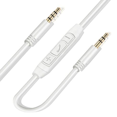 كابل صوت بديل 3.5 ملم لسماعات Beats سلك كابل Aux متوافق مع Beats Solo2 Solo3 Studio3 Wireless HD Pro من Dr. Dre Sony WH-1000XM4 WH-1000XM5 مع ميكروفون مدمج والتحكم في مستوى الصوت in Kuwait