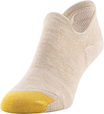 GOLDTOE Women's Fit Tec Ultra Low Tab Liner Socks, 6-Pairs, Oatmeal Heather Assorted, Shoe Size: 6-9 in Saudi Arabia