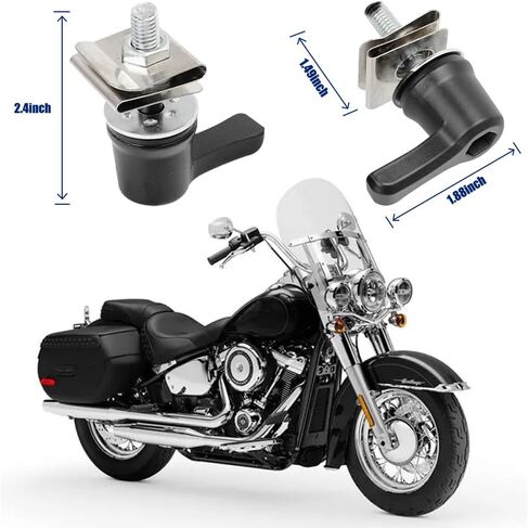 Motorcycle Saddlebag Lever Lock Fastener Bolt Nut Mounting Security Hardware Theft Deterrent System Twist Block,90201540 Compatible with Harley Davidson Touring Ultra-Electra in Kuwait