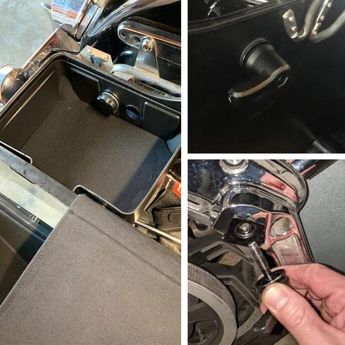 Motorcycle Saddlebag Lever Lock Fastener Bolt Nut Mounting Security Hardware Theft Deterrent System Twist Block,90201540 Compatible with Harley Davidson Touring Ultra-Electra in Kuwait