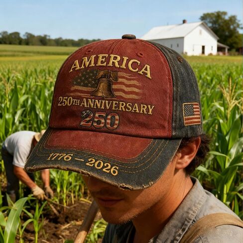 United States 250th Anniversary Hat USA 250th Anniversary Hat Adjustable Baseball Cap for Veterans & Patriots Unisex in Kuwait
