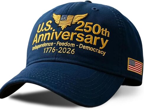 United States 250th Anniversary Hat USA 250th Anniversary Hat Adjustable Baseball Cap for Veterans & Patriots Unisex in Kuwait
