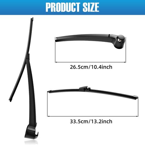 Rear Winshield Wiper Blade Arm Compatible with VW GTI Rabbit Golf 2006 R32 2008 Routan 2011, Compatible with Passat B6 Wagon 2006-2010, 6Q6955707C 6Q6955425A 6Q6955435D Winter Wiper Arm in Saudi Arabia