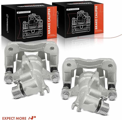 مجموعة مكابح قرصية ممتازة مع دعامة متوافقة مع Acura Integra 1998/2000-2001 1.8 لتر فقط - السائق الخلفي وجانب الراكب، قطعتان in Saudi Arabia