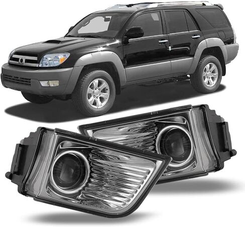 Winjet Fog Lights for 2003 2004 2005 Toyota 4Runner OEM Replacement Fog Lamps 2PCS Driving Projector Fog Lights w/ 9006 12V 51W Halogen Bulbs (Clear Lens) in Saudi Arabia