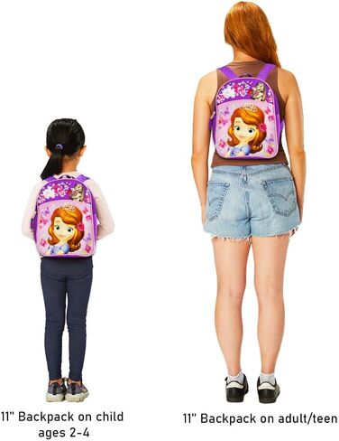 حقيبة ظهر صغيرة من صوفيا ذا فيرست للأطفال - حقيبة ظهر ديزني مقاس 11 بوصة للفتيات مع أحزمة كتف قابلة للتعديل | حقيبة صوفيا ذا فيرست الصغيرة in Kuwait