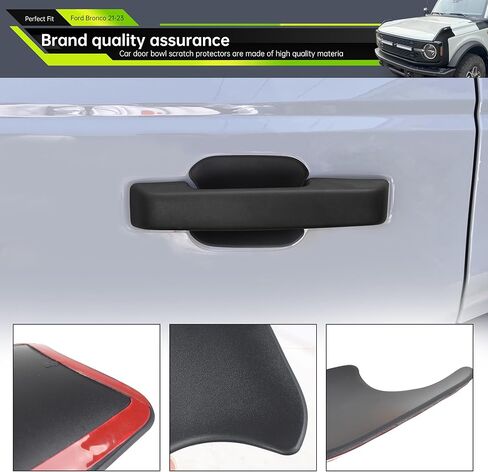 Door Handle Bowl Cover Suitable for Ford Bronco 2/4 Doors 2021 2022 2023, Door Handle Anti-Scratch Protection Accessories External Attachment, Black 5PCS (Not fit for Bronco Sport) in Saudi Arabia
