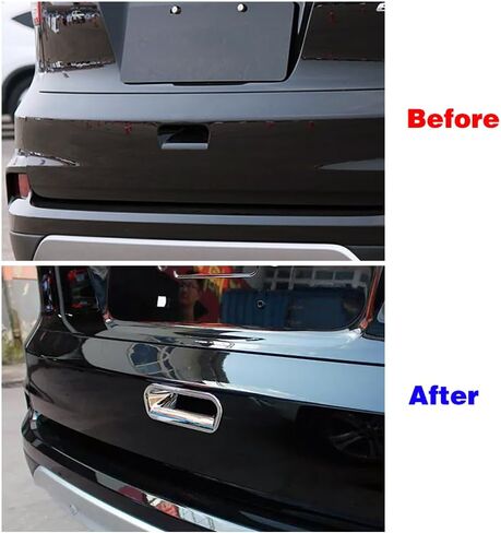 Compatible for Honda CRV CR-V 2012 2013 2014 2015 2016 ABS Chrome Garnish Exterior Accessories Rear Trunk Tailgate Door Handle Bowl Cover Trim Scratch Protector Decor Sticker in Kuwait