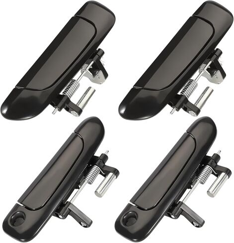 Set of 4 Exterior Door Handles for Honda Civic 2001-2005,Front Rear Driver & Passenger Side Replaces 72140S5DA02, 72180S5DA02, 72640S5DA01, 72680S5DA0, Smooth Black in Kuwait
