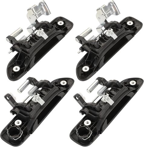 Set of 4 Exterior Door Handles for Honda Civic 2001-2005,Front Rear Driver & Passenger Side Replaces 72140S5DA02, 72180S5DA02, 72640S5DA01, 72680S5DA0, Smooth Black in Kuwait