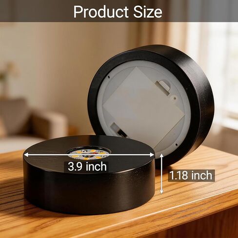 قاعدة إضاءة LED تعمل بالبطارية للديكور الكريستالي، إضاءة دافئة، 4 بوصة in Kuwait