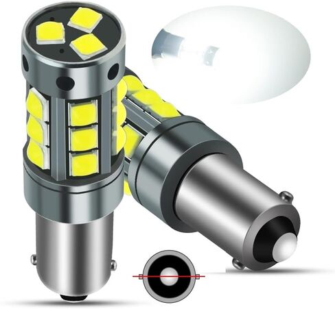 YEORO AC/DC 9-36V BA9S LED Bulbs White,600LM BA9 BA9S 53 57 1895 64111LED Car Ligh Bulbs Super Bright 3030 18-SMD Chips for Car Interior Dome Map License Plate Glove Box Light. in Kuwait