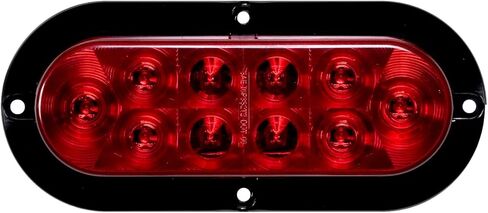 Optronics STL78RBP 6" Oval Sealed LED Light for Surface Mount, Red in Saudi Arabia