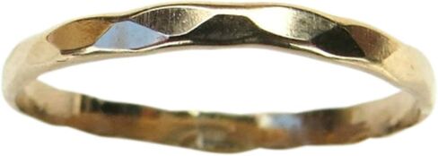 Gold Toe Ring 14k Filled Faceted Midi in Kuwait