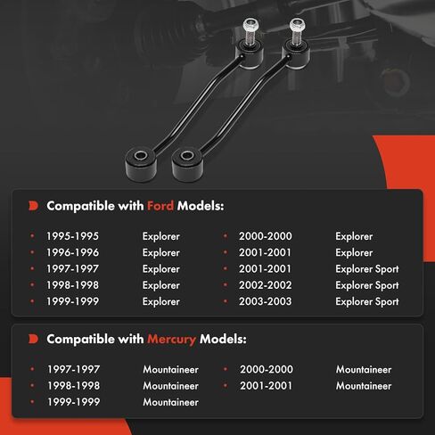 A-Premium 2 x Rear Sway Bar Links Stabilizer Bar Links, Compatible with Ford Explorer 1995-2001, Explorer Sport 2001-2003 & Mercury Mountaineer 1997-2001 in Saudi Arabia