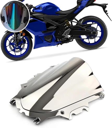 For YZF-R3 R25 2025 Motorcycle Windshield deflector front windshield instrument panel sun visor yzf r25 r3 2019-2026 Motorcycle accessories (light color) in Kuwait