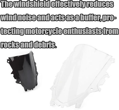 For YZF-R3 R25 2025 Motorcycle Windshield deflector front windshield instrument panel sun visor yzf r25 r3 2019-2026 Motorcycle accessories (light color) in Saudi Arabia