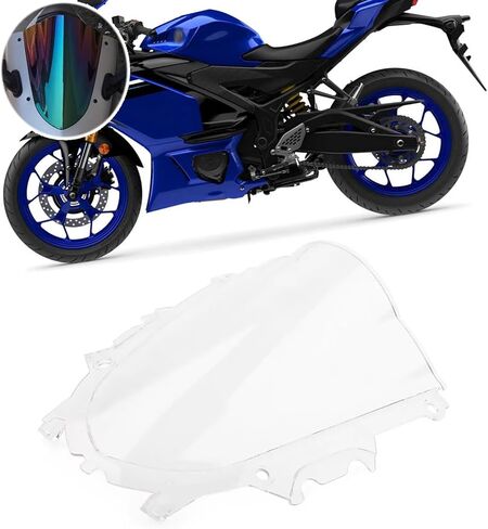 For YZF-R3 R25 2025 Motorcycle Windshield deflector front windshield instrument panel sun visor yzf r25 r3 2019-2026 Motorcycle accessories (light color) in Saudi Arabia