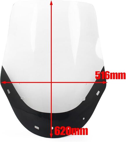 Windshield Windscreen Wind Shield Protector Fit for Suzuki Burgman 650 2006-2012 Black&Clear in Kuwait