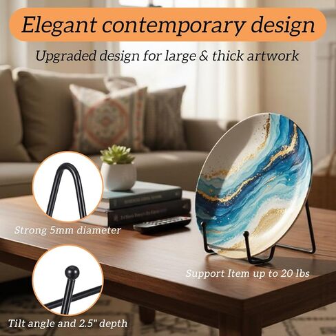 18 قطعة من حوامل العرض للوحة، حوامل لوحة سوداء مقاس 4.5 بوصة للعرض، حامل صورة حامل لوحة معدنية للصور، لوحة زخرفية، كتاب، صور، حوامل اللوحة، حامل سطح المكتب in Kuwait