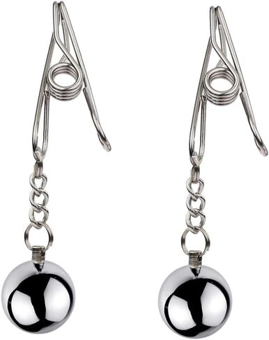 Fake Nipple Rings for Women, Adjustable Non Piercing Nipple Jewelry with Silicone Loop Body Jewelry Body Chain Fake Nipple Rings Non-Piercing Ball Beaded Fashion Jewelry for Daily Wear in Saudi Arabia