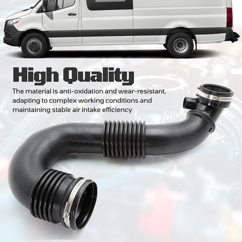 أنبوب خرطوم آخذ للهواء للمحرك مع مشابك مناسب لسيارة Mercedes-Benz Dodge Freightliner Sprinter 2500 3500 4500 3500XD 3.0L V6 2007-2022 استبدال 9065281524 9065282224 696137 696-137 in Kuwait
