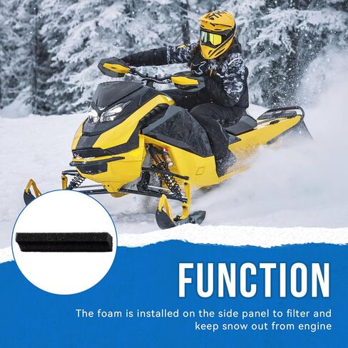 قطعة واحدة من رغوة فلتر الهواء الناعم الأسود للدراجة النارية 508000394 متوافقة مع Ski-Doo MXZ REV 800 600 HO SDI Renegade/X, 2004-2007, 508-0003-94 in Saudi Arabia