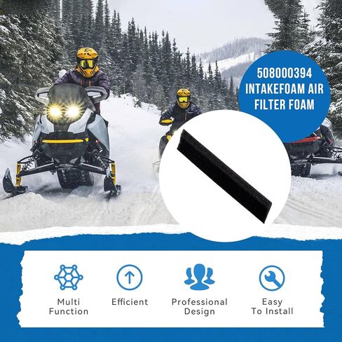 قطعة واحدة من رغوة فلتر الهواء الناعم الأسود للدراجة النارية 508000394 متوافقة مع Ski-Doo MXZ REV 800 600 HO SDI Renegade/X, 2004-2007, 508-0003-94 in Saudi Arabia