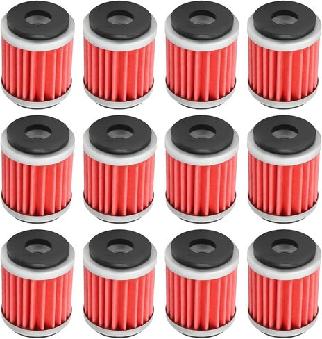 12 قطعة فلتر زيت، بديل لياماها YZ250 2009-2012 YZ250F 2009-2013 YZ450F 2009-2013 YBR250 2008-2012 XT250 2009-2013 YFZ450 2007-2013 in Saudi Arabia