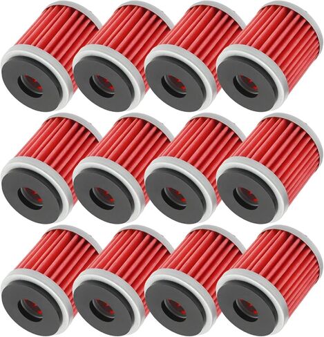 12 قطعة فلتر زيت، بديل لياماها YZ250 2009-2012 YZ250F 2009-2013 YZ450F 2009-2013 YBR250 2008-2012 XT250 2009-2013 YFZ450 2007-2013 in Saudi Arabia